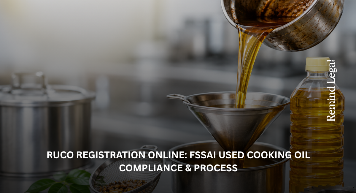 RUCO Registration Online FSSAI Used Cooking Oil Compliance and Process
